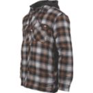 Dickies Hood Flannel Shirt Fleece Black/Timber X Large 43" Chest