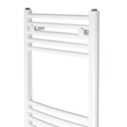 Flomasta 1800mm x 500mm 2675BTU White Curved  Towel Radiator