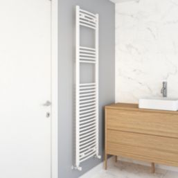 Flomasta 1800mm x 500mm 2675BTU White Curved  Towel Radiator