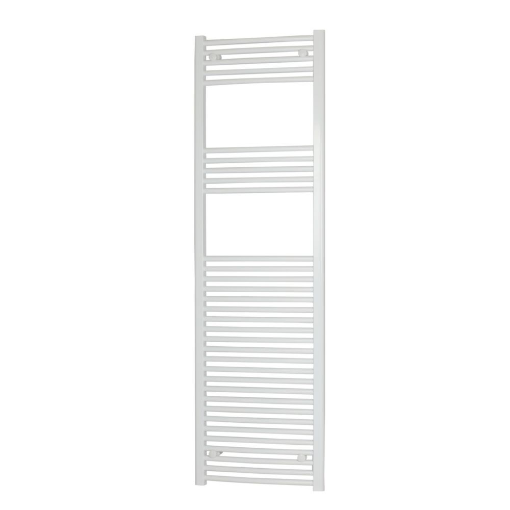 Flomasta 1800mm x 500mm 2675BTU White Curved  Towel Radiator