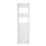 Flomasta 1800mm x 500mm 2675BTU White Curved  Towel Radiator