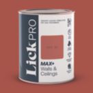 LickPro Max+ 1Ltr Red 02 Matt Emulsion  Paint