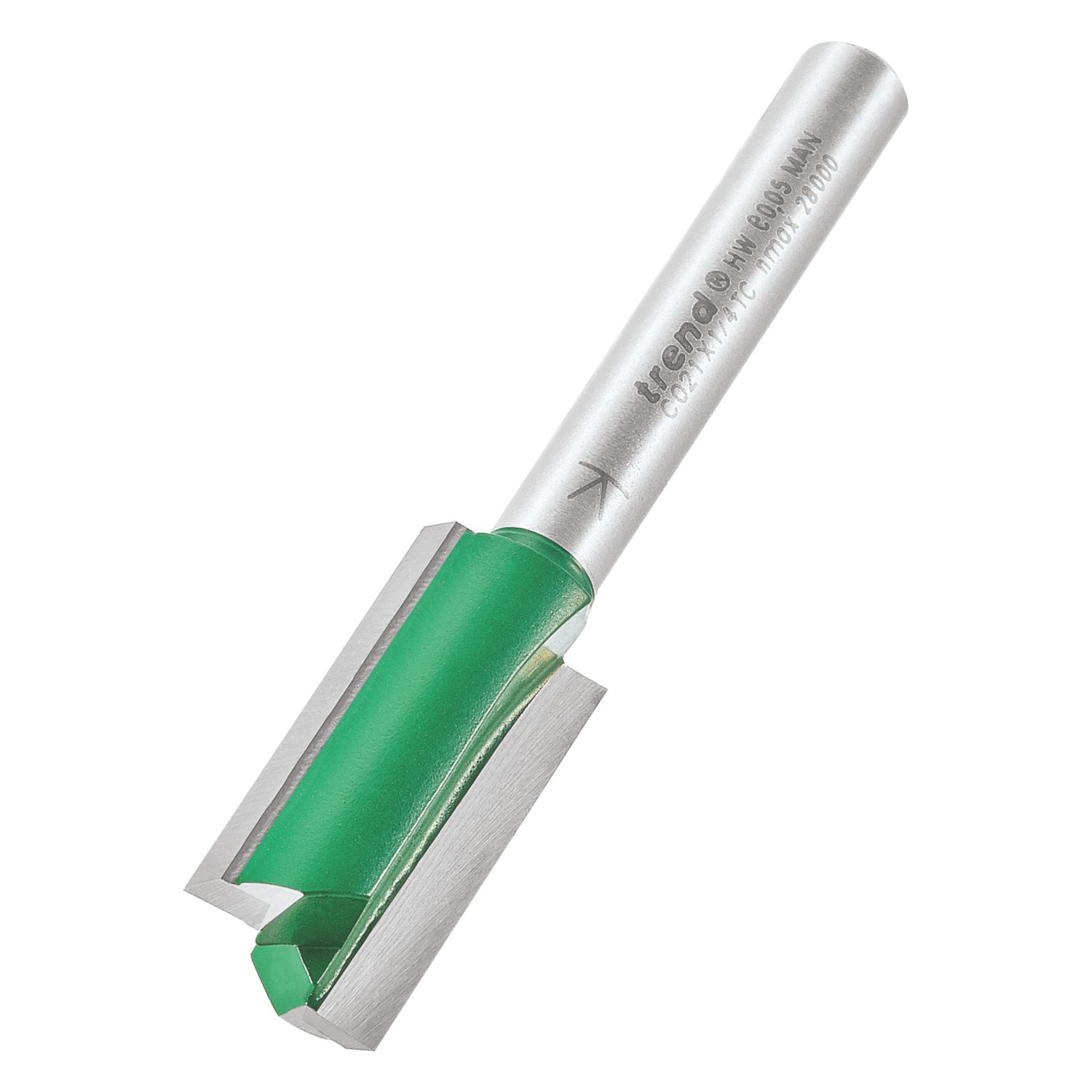 Trend C021X1/4TC 1/4" Straight Cutter 12.7mm x 25mm (245XG)