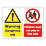 "Warning Dangerous Site Children Must Not Play" Sign & Stanchion Frame 450mm x 600mm