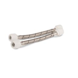 Hep2O Push-Fit Connection Flexible Tap Connectors 22mm x 22mm x 500mm 2 Pack