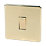 Crabtree Platinum 10AX 1-Gang 2-Way Light Switch  Polished Brass