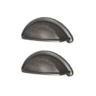 Essentials Chervil Cup Pull Handles Antique Pewter 94mm 2 Pieces
