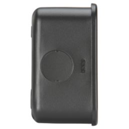 Knightsbridge  13A Unswitched Metal Clad Fused Spur & Flex Outlet with Neon Black