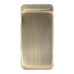 Knightsbridge Blank Switch Cover Antique Brass