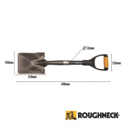 Roughneck Gorilla Square Head Heavy Duty Sharp-Edge Micro Shovel