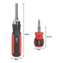 Forge Steel  Mixed  Multi-Bit Screwdriver Set 23 Pieces