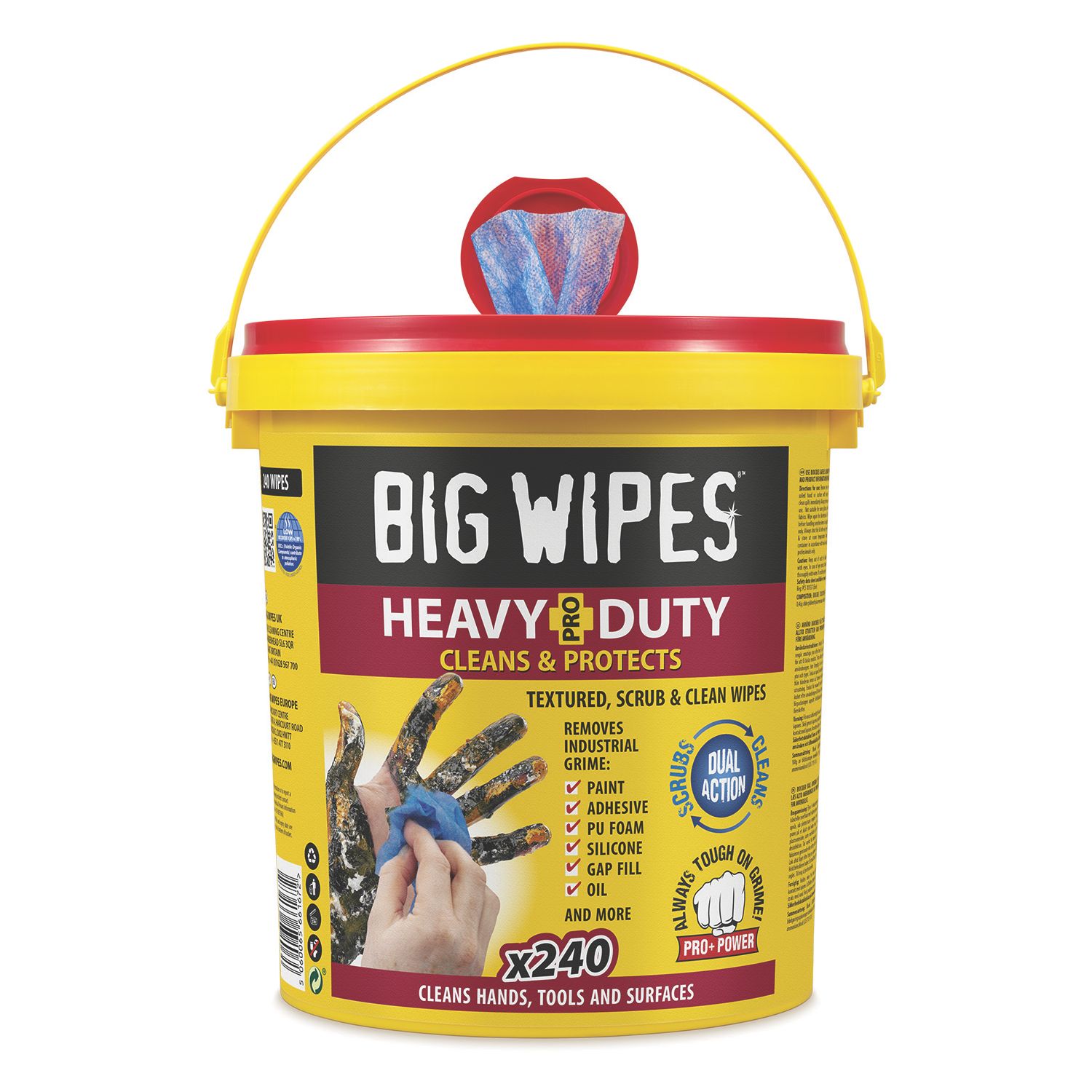 Big Wipes Heavy-Duty Wipes 240 Pack (246HF)
