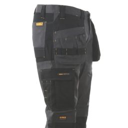 DEWALT Barstow Work Trousers Grey/Black 40" W 33" L