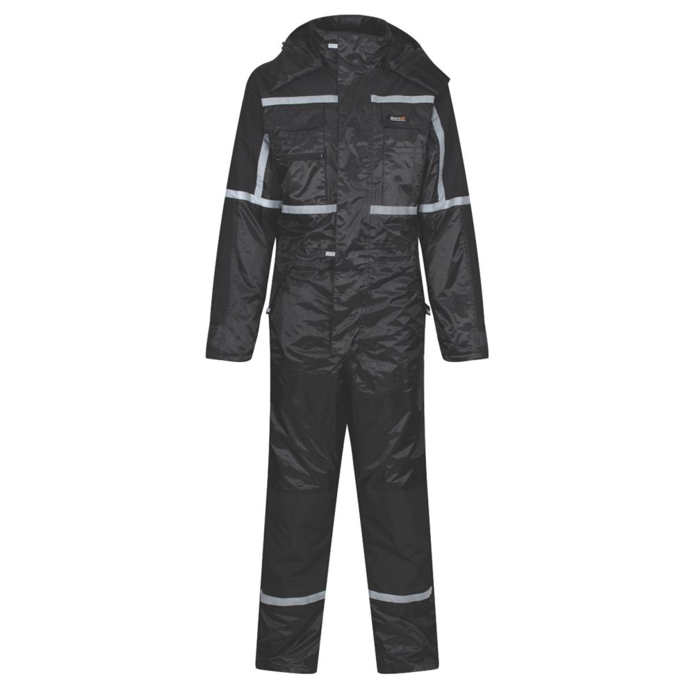 Regatta Waterproof Insulated Coverall All-in-1s Black X Large 44