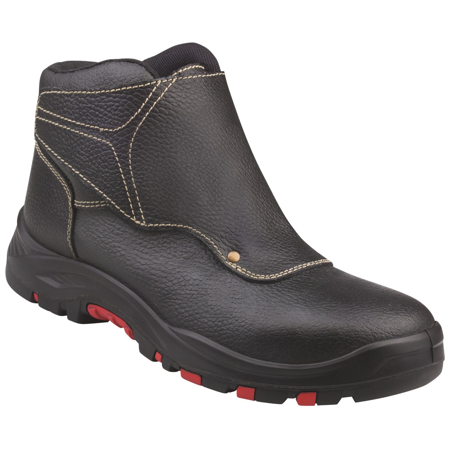 Delta Plus Cobra4 Size 9 Black Water-Resistant Steel Toe Cap Safety Boots (246JH)