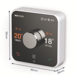 Hive Active V3 Wireless Heating u0026 Hot Water Smart Thermostat White / Grey -  Screwfix