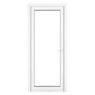 Crystal  Fully Glazed 1-Clear Light Left-Handed White uPVC Back Door 2090mm x 840mm