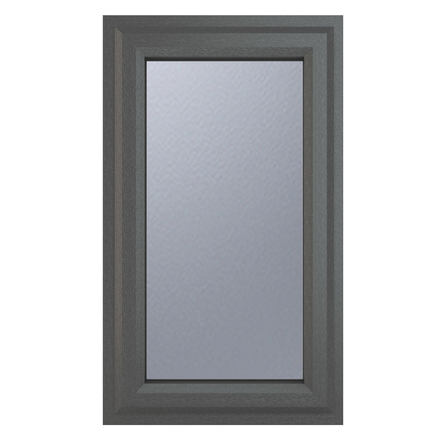 Crystal Right-Hand Opening Clear Triple-Glazed Casement Anthracite on White uPVC Window 610mm x 965mm (246JN)