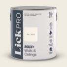 LickPro Max+ 2.5Ltr White RAL 9010 Eggshell Emulsion  Paint