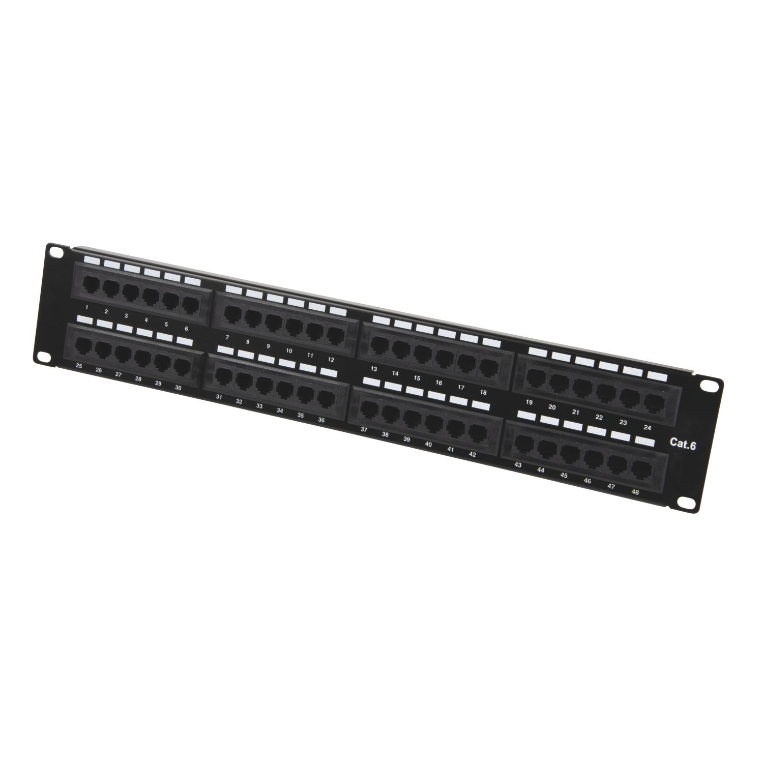 Labgear Cat 6 1U 48 Port RJ45 Patch Panel UTP 1.96" (246KM)