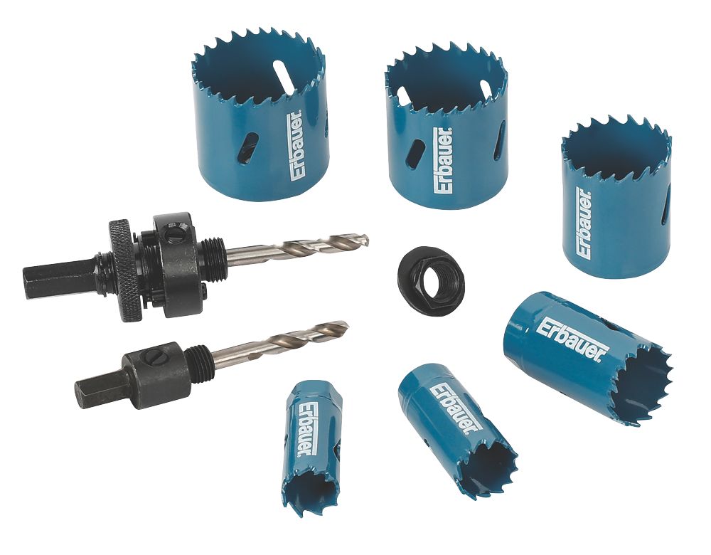 Erbauer 6 Saw Multi Material Holesaw Set Screwfix