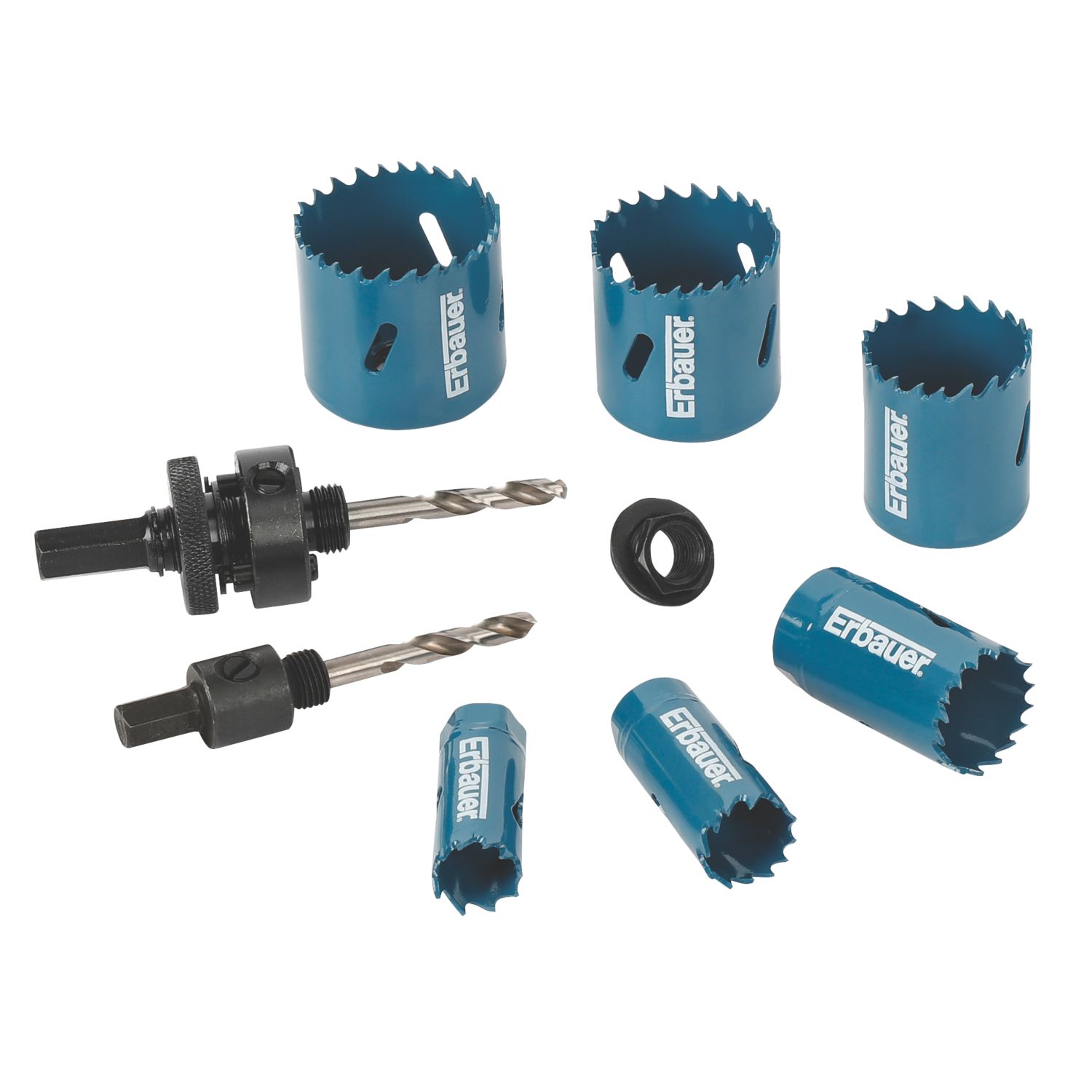 Erbauer 6-Saw Multi-Material Holesaw Set (246KY)