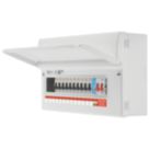 British General  16-Module 13-Way Part-Populated High Integrity Main Switch Consumer Unit with SPD