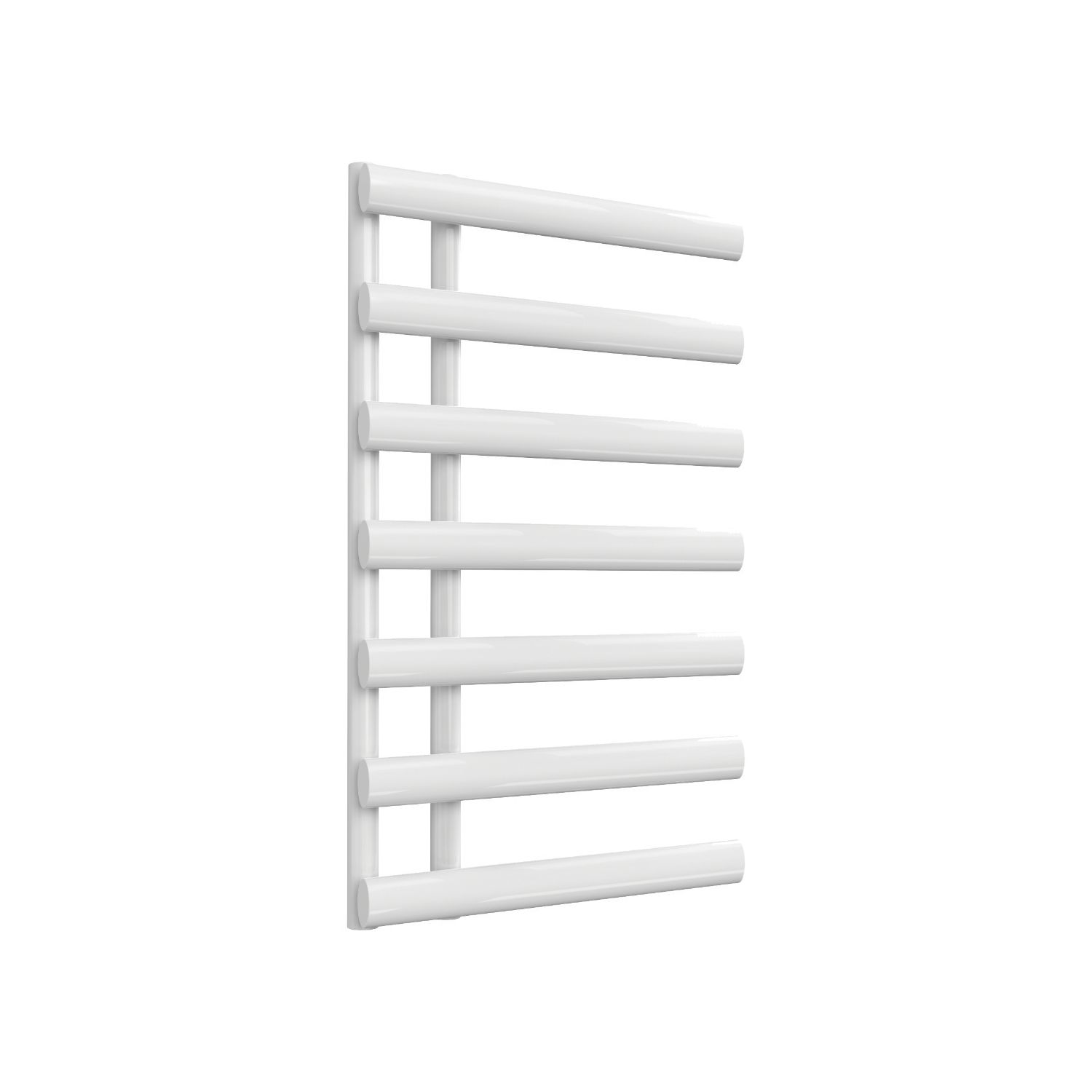 Reina 780mm x 500mm 1124BTU White Flat Designer Towel Radiator (246LH)