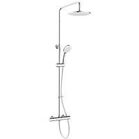 Swirl CoolTouch HP Rear-Fed Exposed Chrome Thermostatic Mixer Shower