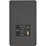 Knightsbridge  2-Gang Single Voltage Shaver Socket+ 2.4A 12W 2-Outlet Type A & C USB Charger 230V Smoked Bronze with Black Inserts