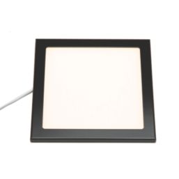 VEW Slim Square LED Cabinet Lights Black 3W 140lm 3 Pack