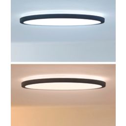 WiZ SuperSlim LED Wi-Fi Ceiling Light Black 16W 1500lm