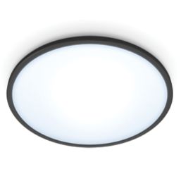 WiZ SuperSlim LED Wi-Fi Ceiling Light Black 16W 1500lm