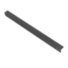 COBA COBAGRiP Black GRP Anti-Slip Stair Nosing 1500mm x 55mm x 55mm