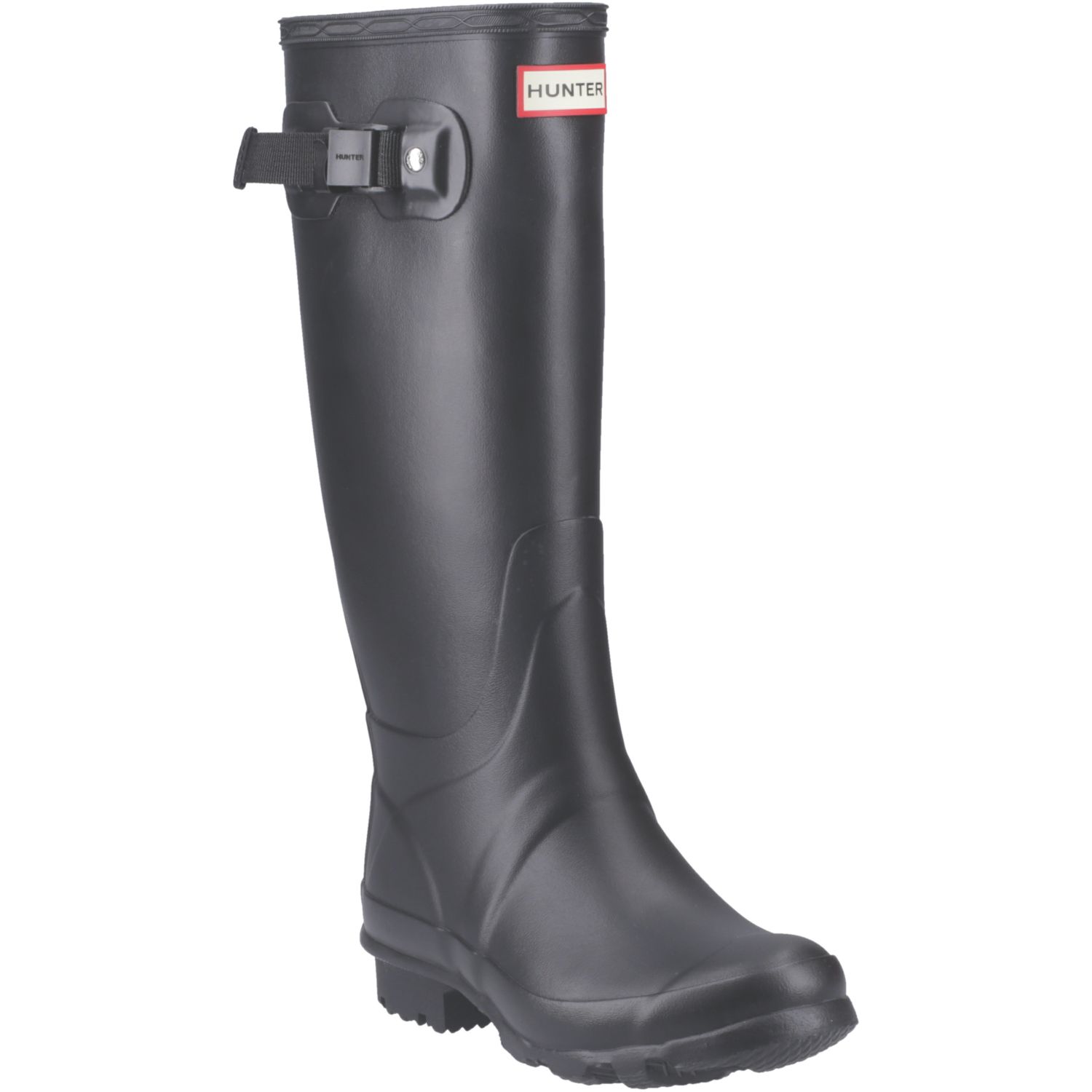 Hunter Huntress Wide Leg Size 7 Womens Black Non Safety Wellies (246YG)