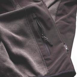 Site Rowan  Softshell Knitted Hoodie Dark Grey / Black Medium 38-40" Chest