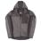 Site Rowan  Softshell Knitted Hoodie Dark Grey / Black Medium 38-40" Chest