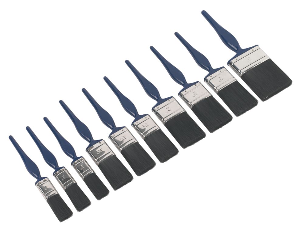 No Nonsense Synthetic Paint Brushes 10 Piece Set
