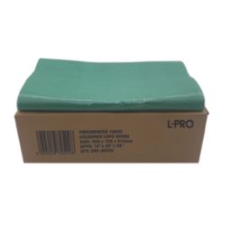 L-PRO 10605 Green Polythene Sacks / Bin Liners 90Ltr 200 Pack