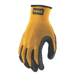 DEWALT Textured Rubber Gripper Gloves Yellow Medium