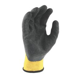 DEWALT Textured Rubber Gripper Gloves Yellow Medium