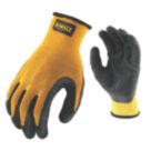 DEWALT Textured Rubber Gripper Gloves Yellow Medium