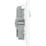 British General Evolve 13A 2-Gang SP Switched Socket + 3.25A 22W 2-Outlet Type C USB Charger Pearlescent White with White Inserts