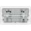 British General Evolve 13A 2-Gang SP Switched Socket + 3.25A 22W 2-Outlet Type C USB Charger Pearlescent White with White Inserts