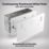 British General Evolve 13A 2-Gang SP Switched Socket + 3.25A 22W 2-Outlet Type C USB Charger Pearlescent White with White Inserts
