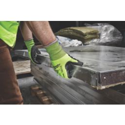 Milwaukee Hi-Vis Cut Level 4/D Gloves Fluorescent Yellow Large