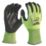 Milwaukee Hi-Vis Cut Level 4/D Gloves Fluorescent Yellow Large