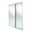Spacepro Classic 2-Door Sliding Wardrobe Door Kit Cashmere Frame Mirror Panel 1489mm x 2260mm