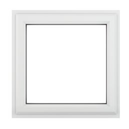 Crystal  Top Opening Clear Triple-Glazed Casement White uPVC Window 820mm x 820mm