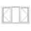 Crystal  Left & Right-Hand Opening Clear Triple-Glazed Casement White uPVC Window 1770mm x 1190mm